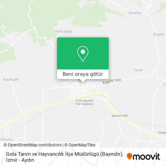 Gıda Tarım ve Hayvancılık İlçe Müdürlügü (Bayındır) harita