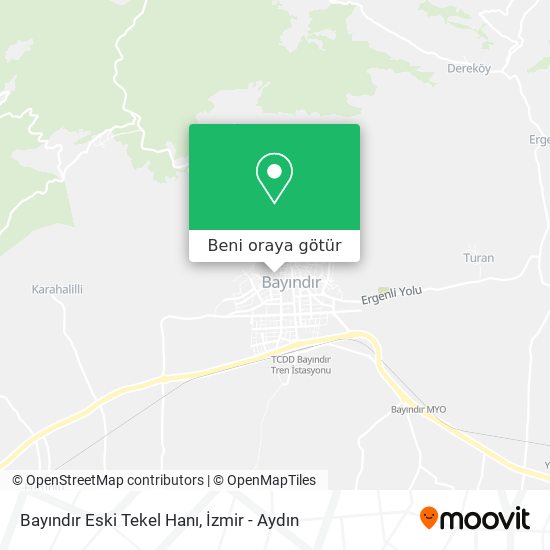 Bayındır Eski Tekel Hanı harita