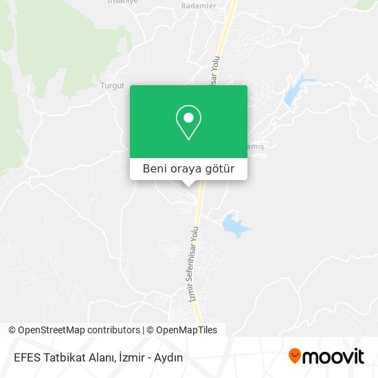 EFES Tatbikat Alanı harita