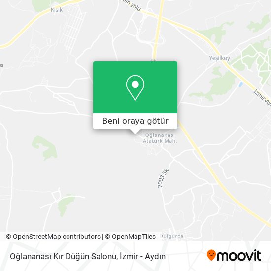 Oğlananası Kır Düğün Salonu harita
