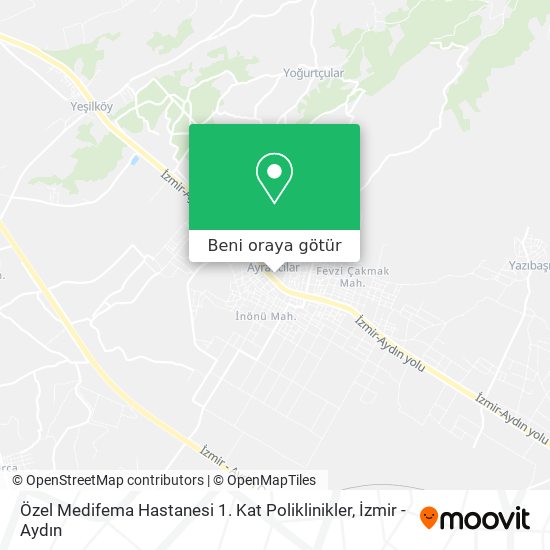 Özel Medifema Hastanesi 1. Kat Poliklinikler harita