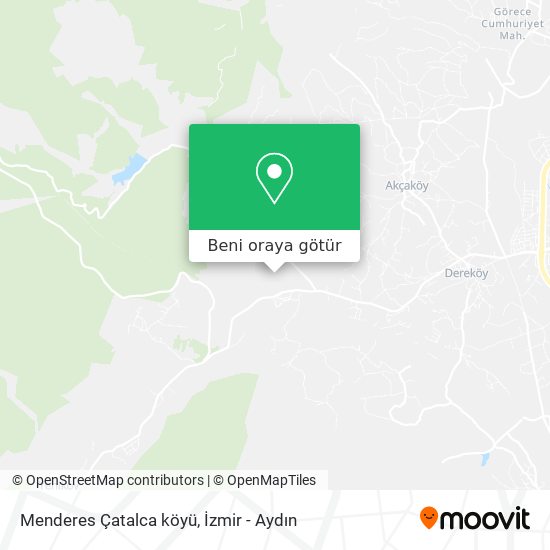 Menderes Çatalca köyü harita