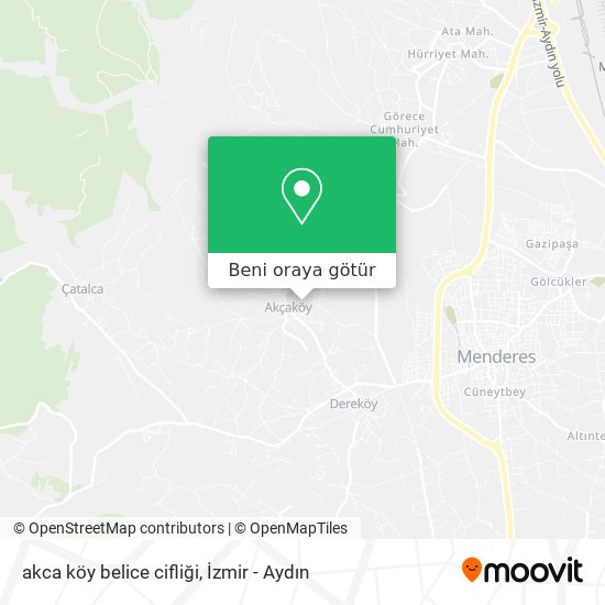 akca köy belice cifliği harita