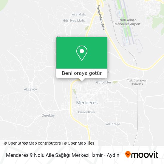 Menderes 9 Nolu Aile Sağlığı Merkezi harita