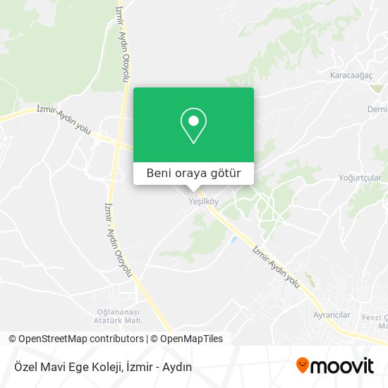 Özel Mavi Ege Koleji harita