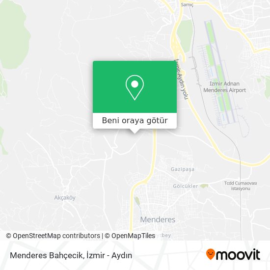 Menderes Bahçecik harita
