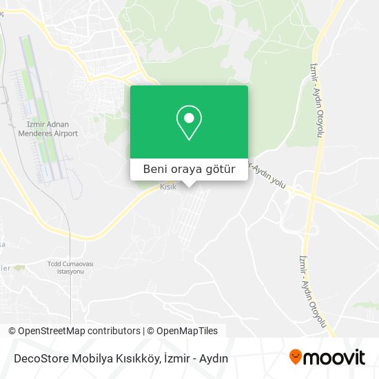 DecoStore Mobilya Kısıkköy harita