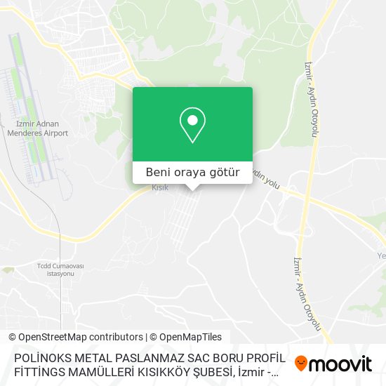 POLİNOKS METAL PASLANMAZ SAC BORU PROFİL FİTTİNGS MAMÜLLERİ KISIKKÖY ŞUBESİ harita