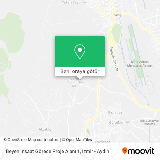 Beyen İnşaat Görece Proje Alanı 1 harita