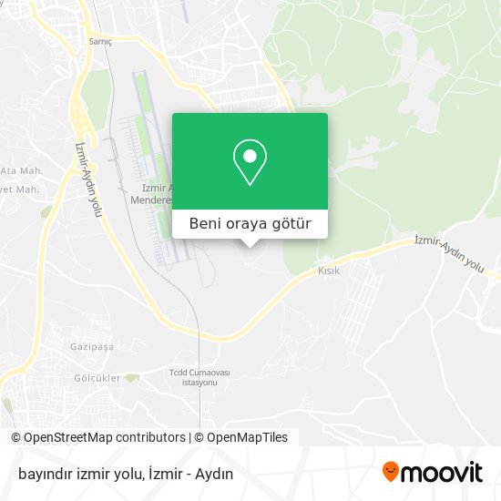 bayındır  izmir yolu harita