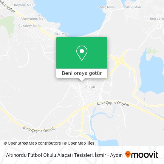 Altınordu Futbol Okulu Alaçatı Tesisleri harita