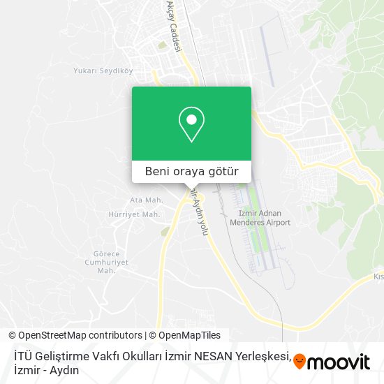 İTÜ Geliştirme Vakfı Okulları İzmir NESAN Yerleşkesi harita