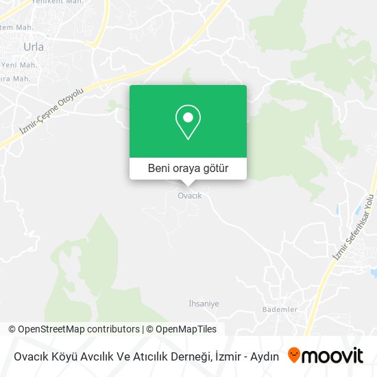 Ovacık Köyü Avcılık Ve Atıcılık Derneği harita