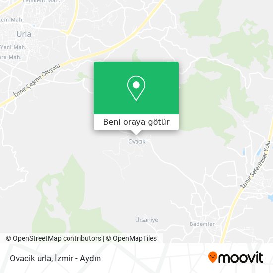 Ovacik urla harita