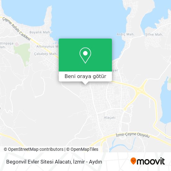 Begonvil Evler Sitesi Alacatı harita