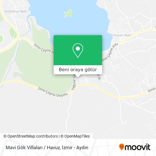 Mavi Gök Villaları / Havuz harita