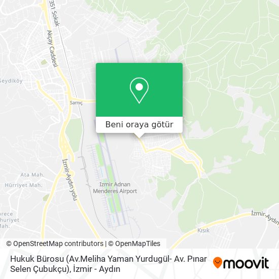 Hukuk Bürosu (Av.Meliha Yaman Yurdugül- Av. Pınar Selen Çubukçu) harita