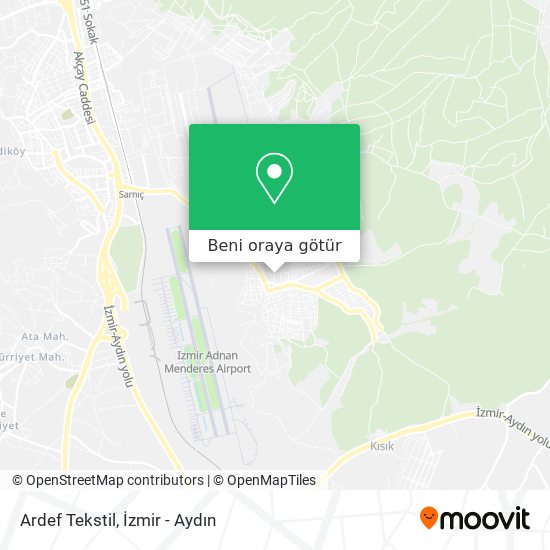 Ardef Tekstil harita