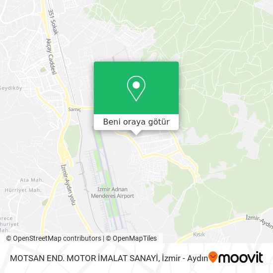 MOTSAN END. MOTOR İMALAT SANAYİ harita