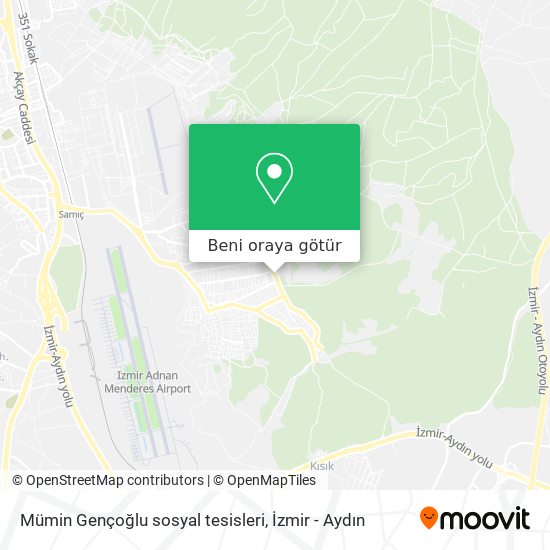 Mümin Gençoğlu sosyal tesisleri harita