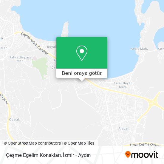 Çeşme Egelim Konakları harita