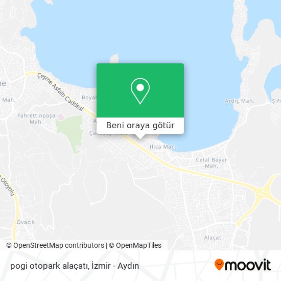 pogi otopark alaçatı harita