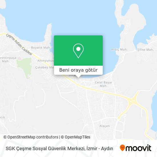 SGK Çeşme Sosyal Güvenlik Merkezi harita
