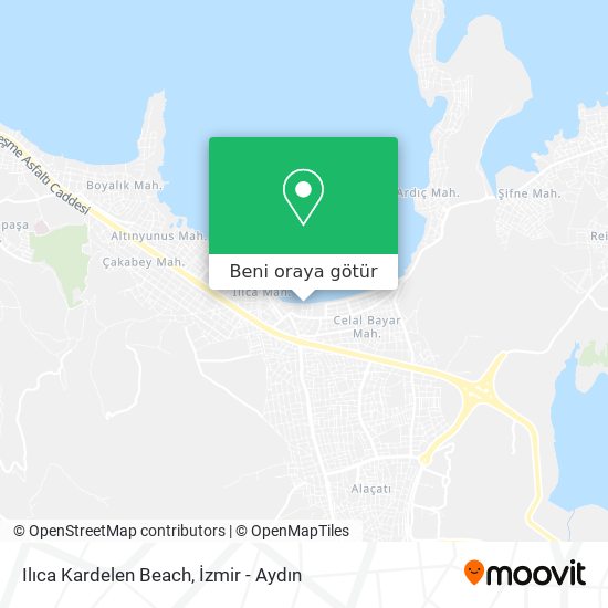Ilıca Kardelen Beach harita