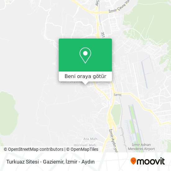 Turkuaz Sitesi - Gaziemir harita
