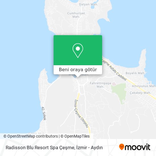 Radisson Blu Resort Spa Çeşme harita