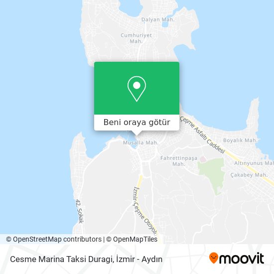 Cesme Marina Taksi Duragi harita
