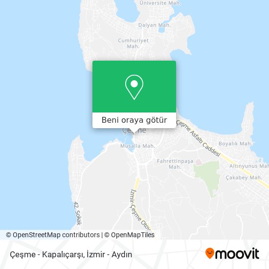 Çeşme - Kapalıçarşı harita
