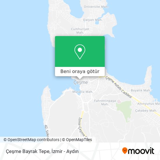 Çeşme Bayrak Tepe harita