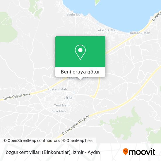özgürkent vilları (Binkonutlar) harita