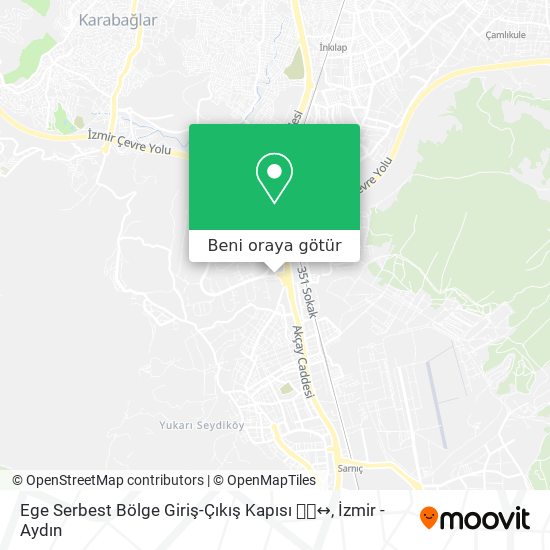 Ege Serbest Bölge Giriş-Çıkış Kapısı 🚛🚚↔ harita