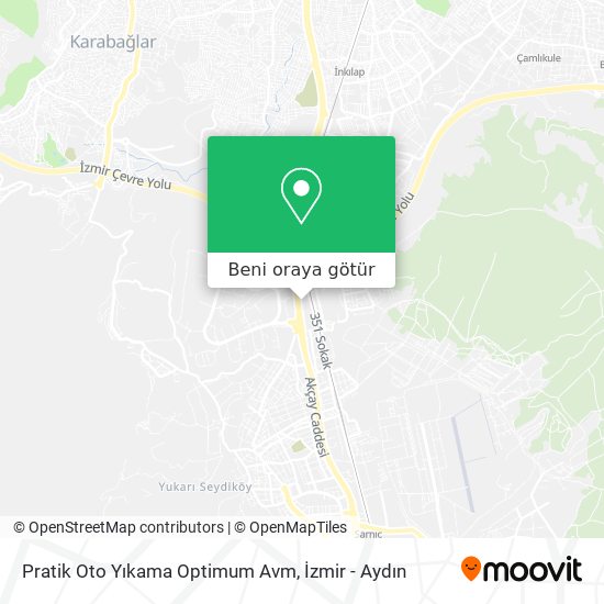 Pratik Oto Yıkama Optimum Avm harita