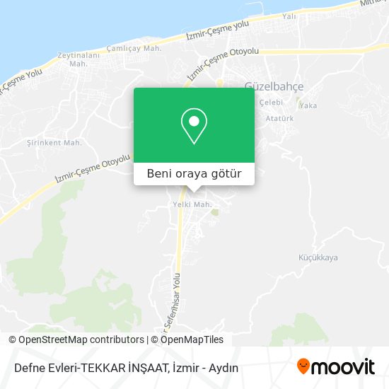 Defne Evleri-TEKKAR İNŞAAT harita