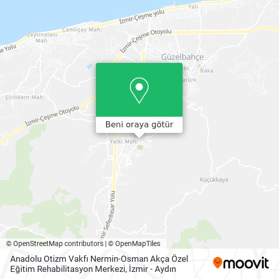 Anadolu Otizm Vakfı Nermin-Osman Akça Özel Eğitim Rehabilitasyon Merkezi harita