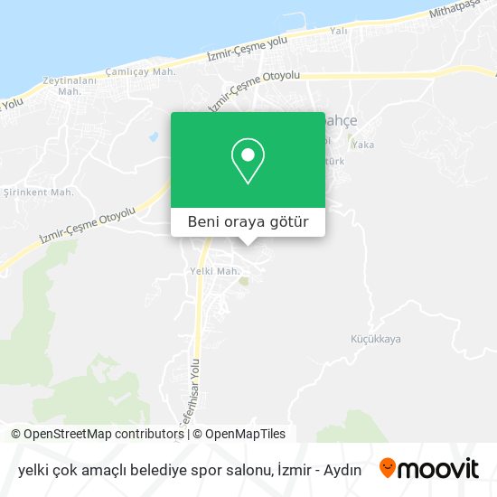 yelki çok amaçlı belediye spor salonu harita