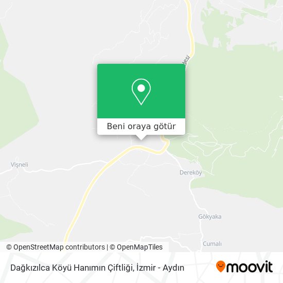 Dağkızılca Köyü Hanımın Çiftliği harita
