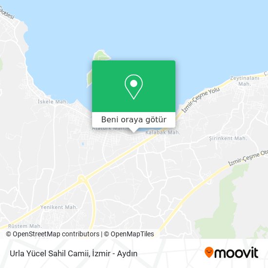 Urla Yücel Sahil Camii harita