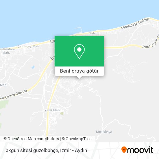 akgün sitesi güzelbahçe harita