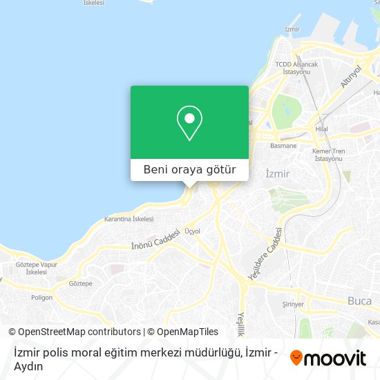 İzmir polis moral eğitim merkezi müdürlüğü harita