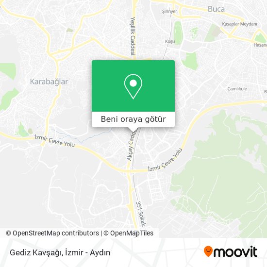Gediz Kavşağı harita