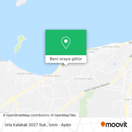 Urla Kalabak 3027 Sok. harita