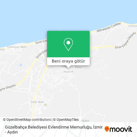 Güzelbahçe Belediyesi Evlendirme Memurluğu harita