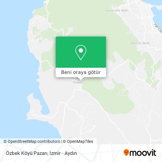 Özbek Köyü Pazarı harita