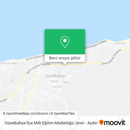Güzelbahçe İlçe Milli Eğitim Müdürlüğü harita