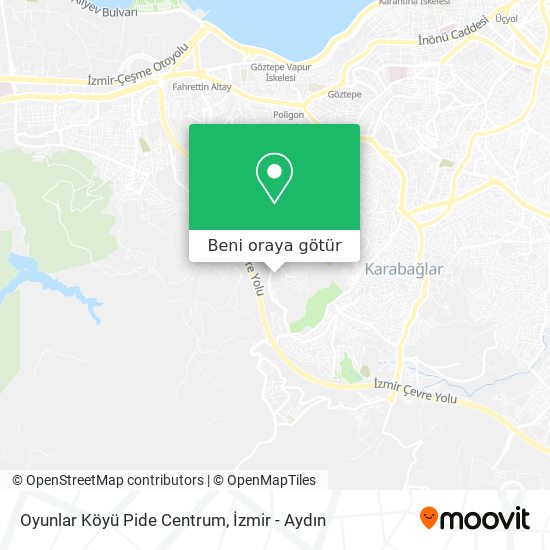 Oyunlar Köyü Pide Centrum harita