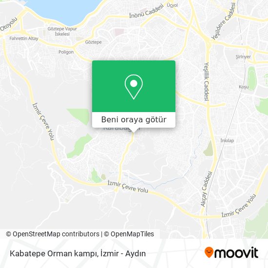 Kabatepe Orman kampı harita